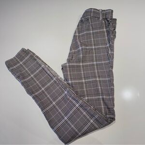 🛍️4 for 20$ / Garage Skinny Plaid Gray-Beige Pants Legging / XS